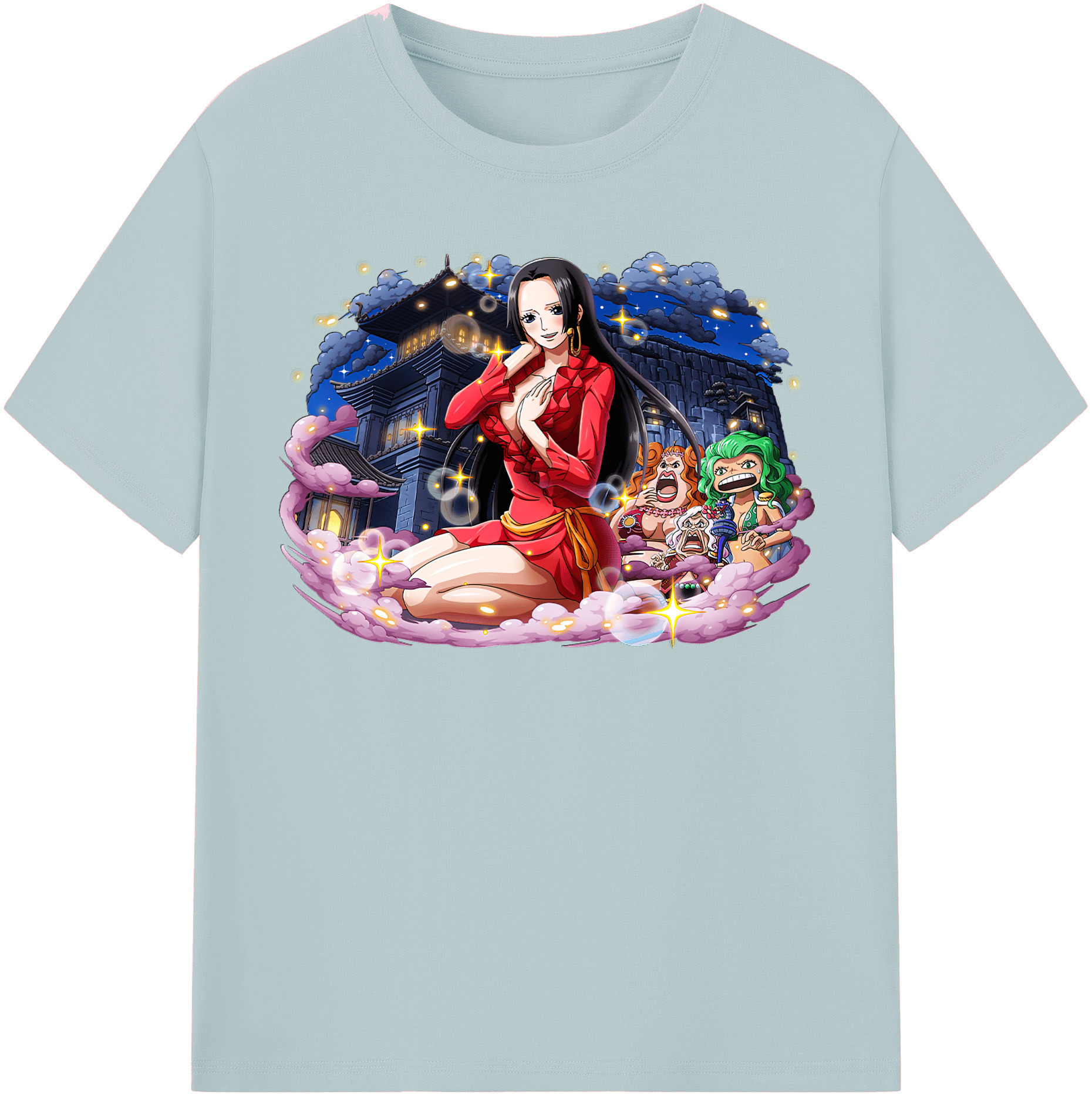 ワンピース ボア・ハンコック ONE PIECE Boa·Hancock 綿100％半袖Tシャツ（フロントプリント）